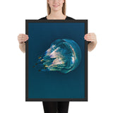 Tableau de Méduse Zoomée (Dôme Transparent)