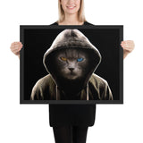 tableau deco chat contemporain gangster