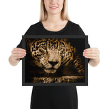 Tableau Jaguar Doré