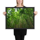 Tableau jungle bambou dans le vent
