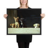 Tableau  Chiot en Famille