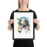 Tableau Design Abstrait Cheval Mélancolique