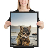 Tableau Chat Yeux Bleus