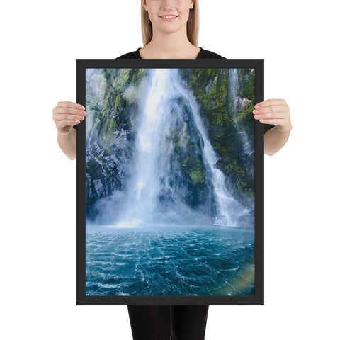 Tableau Paysage Cascade Cristalline