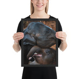 Tableau  Famille Eléphant Moderne