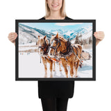 Tableau Chevaux en Montagne