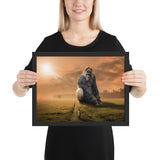 Tableau Animaux Gorille Dos au Soleil