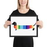 tableau chien multicolore enfant