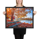 Tableau Paysage Orangé Automne 