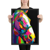 Tableau Cheval Coloré Premier Plan