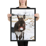 Tableau Ane En Hiver