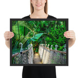 toile murale jungle ponton