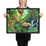 peinture foret tropicale