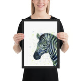 Tableau Zèbre Multicolore Noir et Jaune