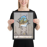 Tableau street art banksy rêve d'enfants