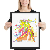 Tableau Chevaux Cheval Multicolore et Imaginaire