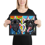 tableau moderne chien xxl