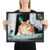 Tableau peinture chat moderne et design