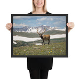 Tableau Cerf Montagne Déco
