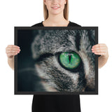 Tableau tête de chat pret à attaquer