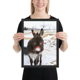 Tableau Animaux Ane En Plein Hiver