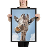 tableau deco girafe rigolote