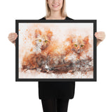 Tableau chat moderne peinture stylé