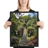 toile moderne pont suspendu jungle