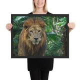 Tableau Lion attendant sa Proie