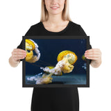 Tableau Animaux Méduse Jaune Poussin