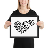 Tableau coeur de papillon