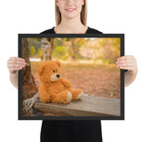 Tableau Ours Peluche Orange