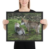 Tableau Loup Pattes forêt