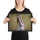 Tableau Animaux Crocodile Roi des Marécages