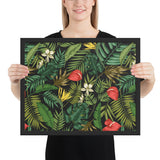 Tableau feuillage exotique et tropicale