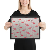 Tableau Peinture Flamant Rose Animaux