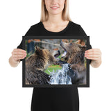 Tableau Animaux Grizzly (L'Affrontement)