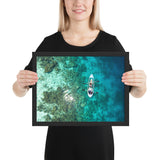 Tableau Paysage Mer avec Kanoie