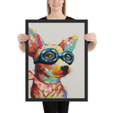 tableau deco chien aviateur
