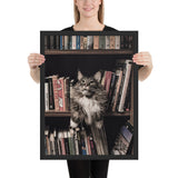 Tableau Chat Original (Bloqué dans la Bibliothèque)