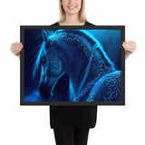 Tableau Cheval Bleu design