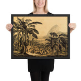 Tableau jungle ancien jaunit