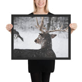 Tableau  Cerf Neige