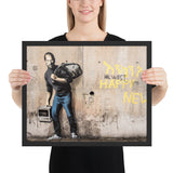 Tableau street art banksy apple