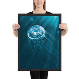 Tableau de Méduse Nageant en Apesanteur