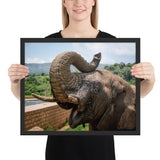 Tableau Eléphant Trompe Géante