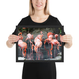 Tableau Animaux avec Flamant Rose
