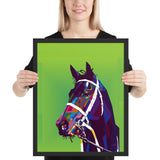 Tableau Cheval Pop Art Moyen Cadre