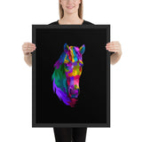 Tableau Cheval Coloré grand format