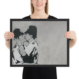 Tableau street art banksy policier
